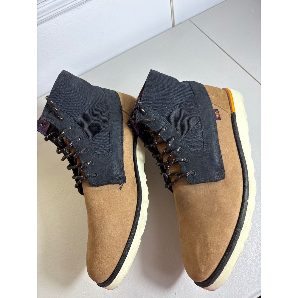 Vans OTW Collection Alomar Brown Black Leather Vibram Boots Mens 13 VN-0QE28UK - Picture 10 of 12